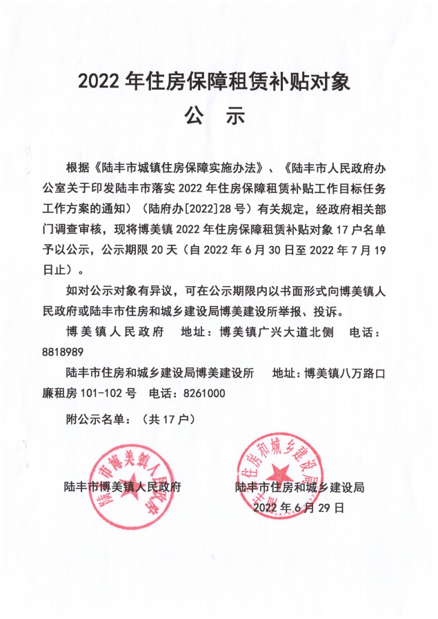 2022年度保障房租赁补贴对象公示（博美17户）.png