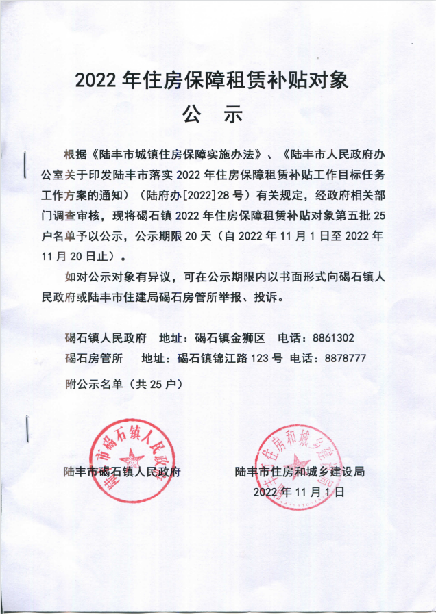 2022年度保障房租赁补贴对象公示（碣石25户）第五批.jpg