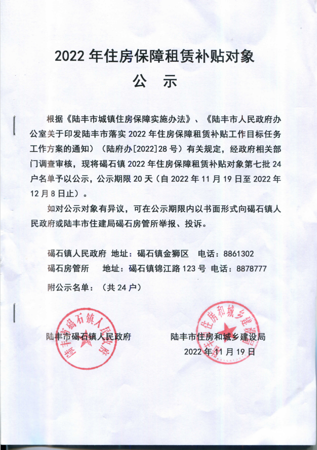 2022年度保障房租赁补贴对象公示（碣石24户）第七批1.png